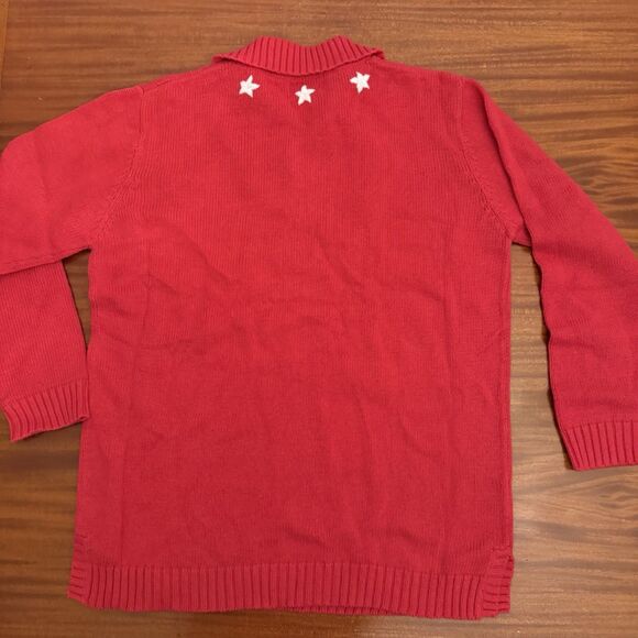 Quacker Factory Women‎ Medium Sweater Patriotic NWT USA Flag - Picture 6 of 7